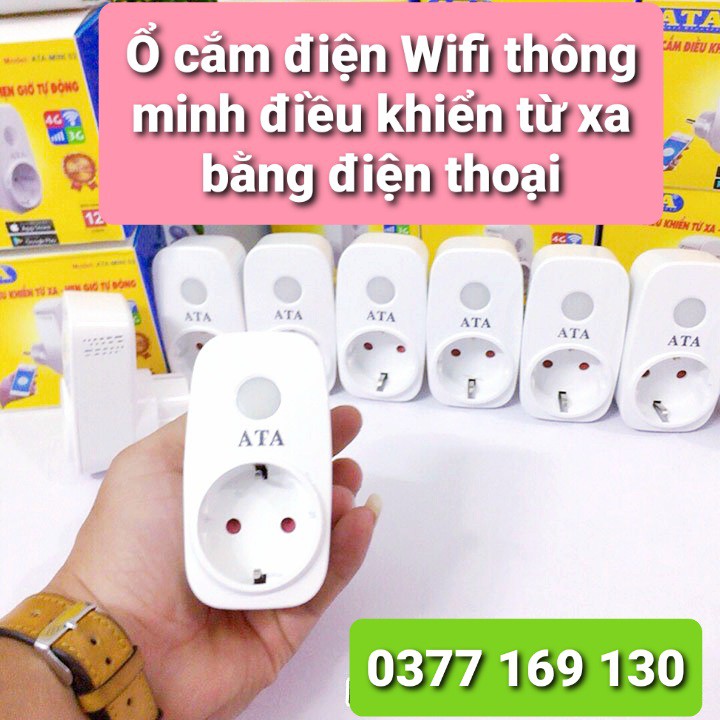 Ổ CẮM ĐIỆN WIFI THÔNG MINH ĐIỀU KHIỂN TỪ XA QUA ĐIỆN THOẠI ATA - ATA MINI - 02