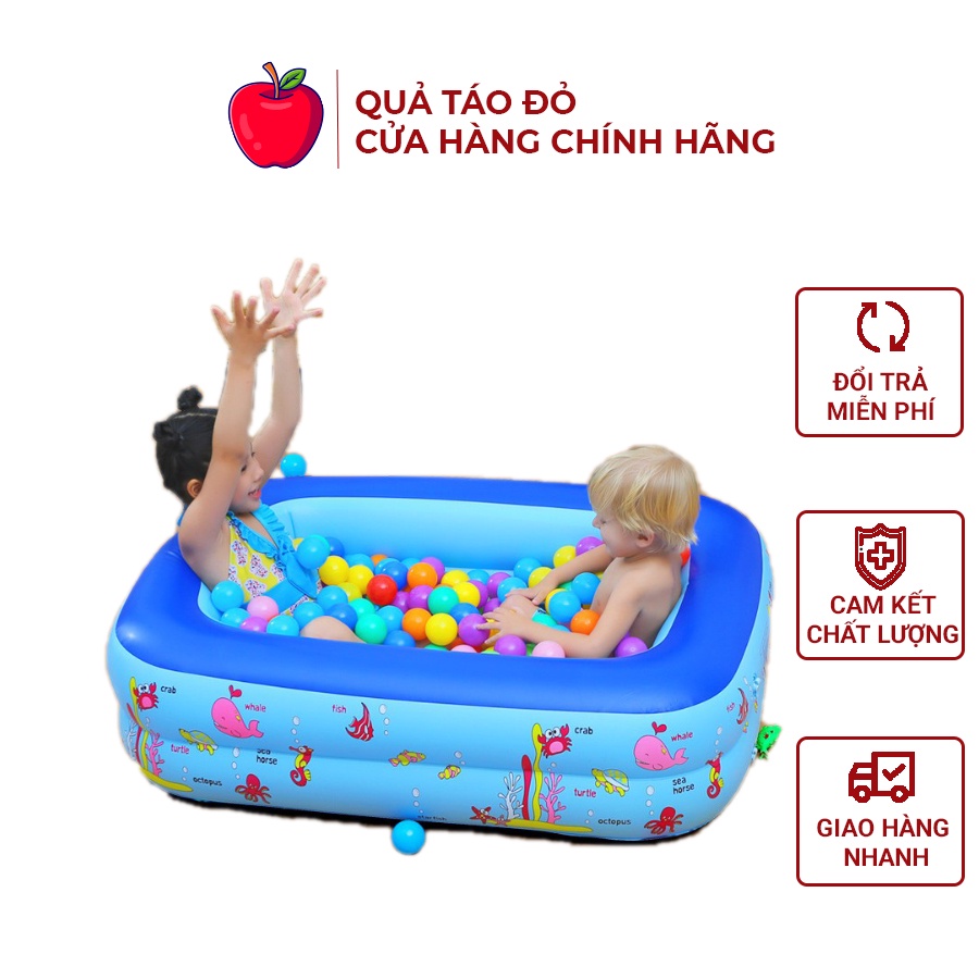 Bể bơi cho bé – Bể bơi phao cho bé chất liệu dày có đủ kích thước kèm bơm điện 2 chiều