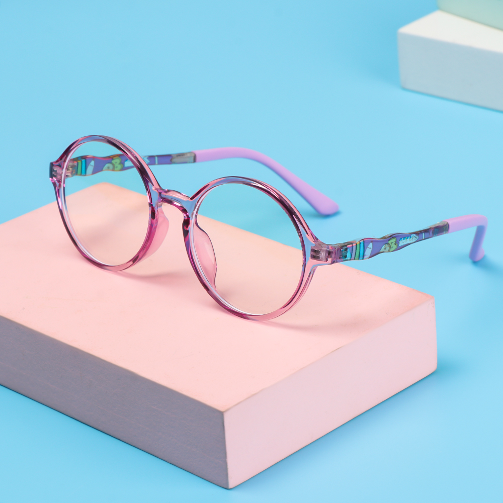 (Hàng Mới Về) Kính Tr90 Chống Ánh Sáng Xanh Bảo Vệ Mắt Thời Trang Cho Bé