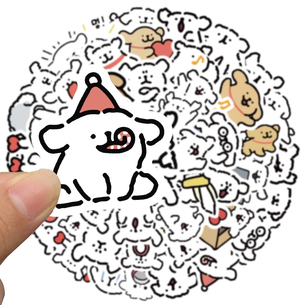 Bộ 10 / 100 Miếng Dán Chống Thấm Nước Họa Tiết Hoạt Hình Dễ Thương Trang Trí Nón Bảo Hiểm