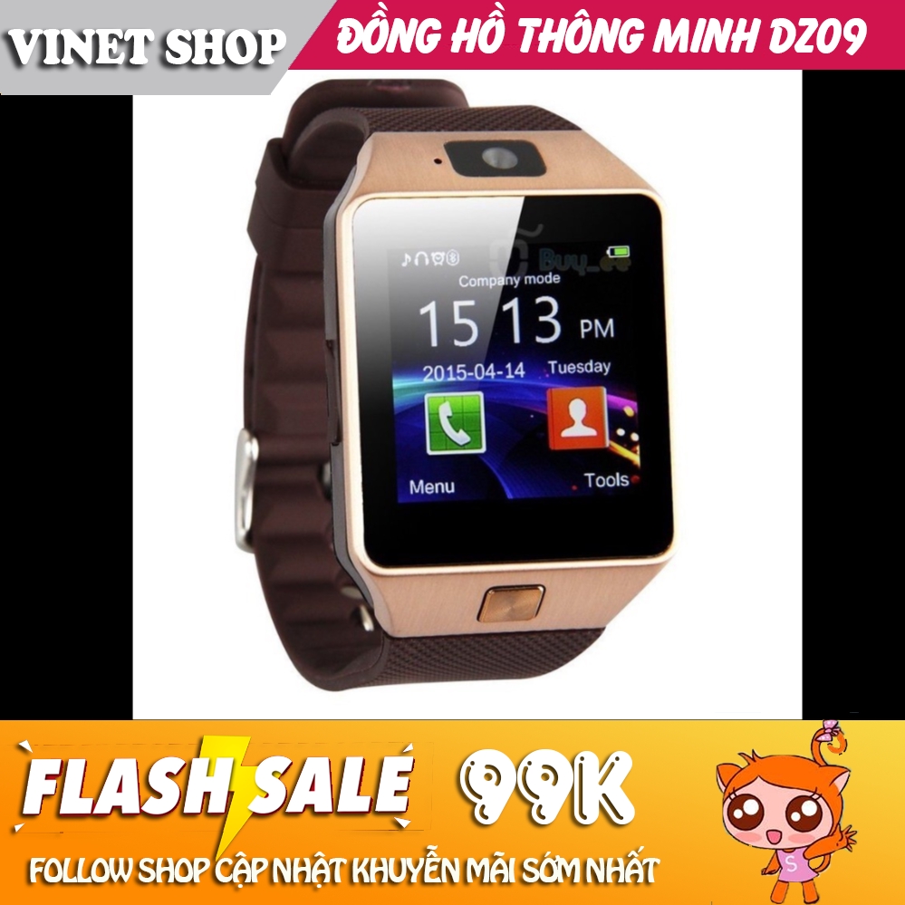 ( RẺ VÔ ĐỊCH ) Đồng hồ thông minh smartwatch DZ09 VINET -DC1599