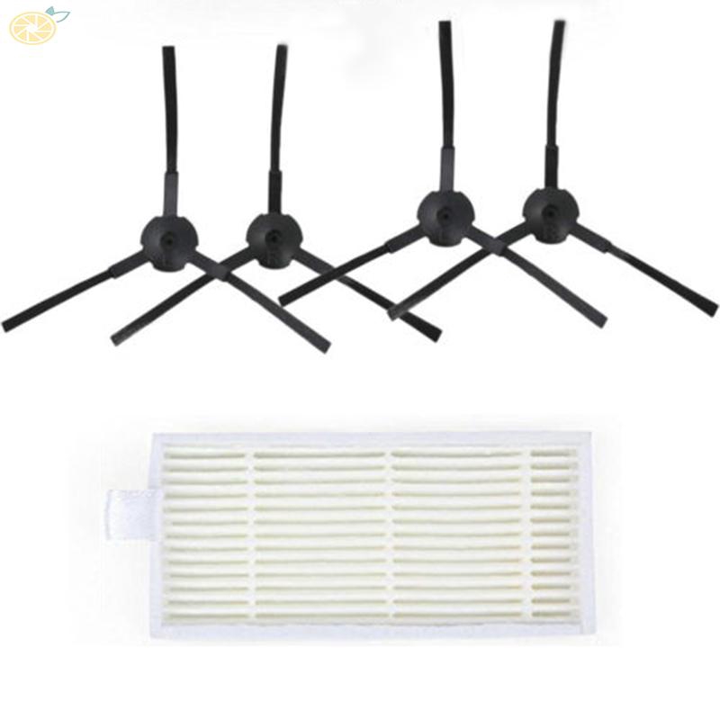 Set cọ quét trái + phải và bộ lọc 5 món thay thế cho máy hút bụi Medion MD1619 18500