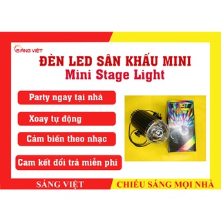 Đèn cầu pha lê 7 màu nhày theo nhạc - Đèn chớp  - Đèn nháy Karaoke