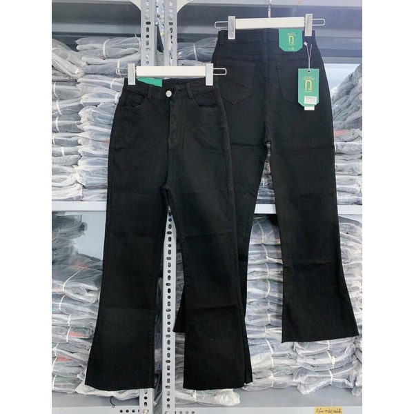 Quần Jean Loe 9 Tấc BigSize - Lưng Siêu Cao - Co Giãn Mạnh - Dài jeans Loe