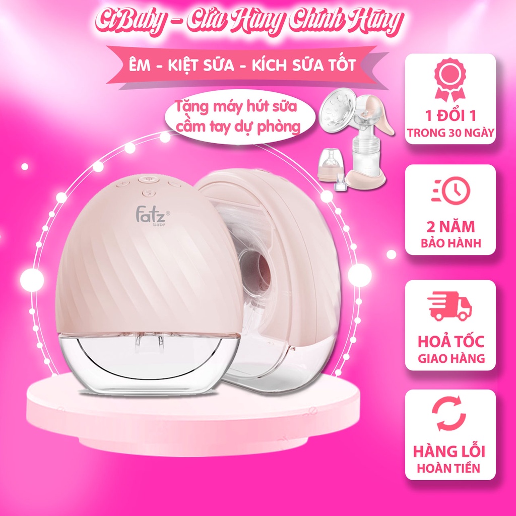 BH 24 tháng Máy hút sữa không dây FatzBaby FREEMAX 4 FB1276RH