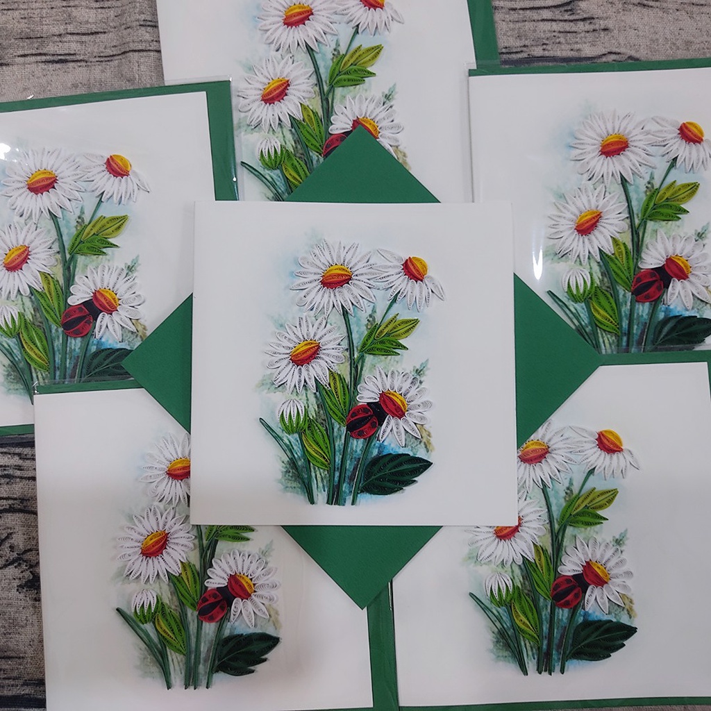 Thiep Quilling, THIỆP HANDMADE HOA