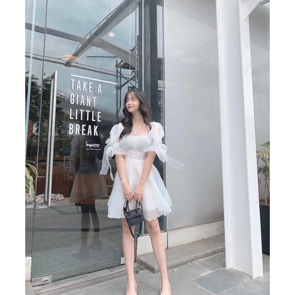 Đầm Nữ Tay Phồng Xếp Ly Qúy Cô Yêu Thời Trang Esther Fashion | BigBuy360 - bigbuy360.vn