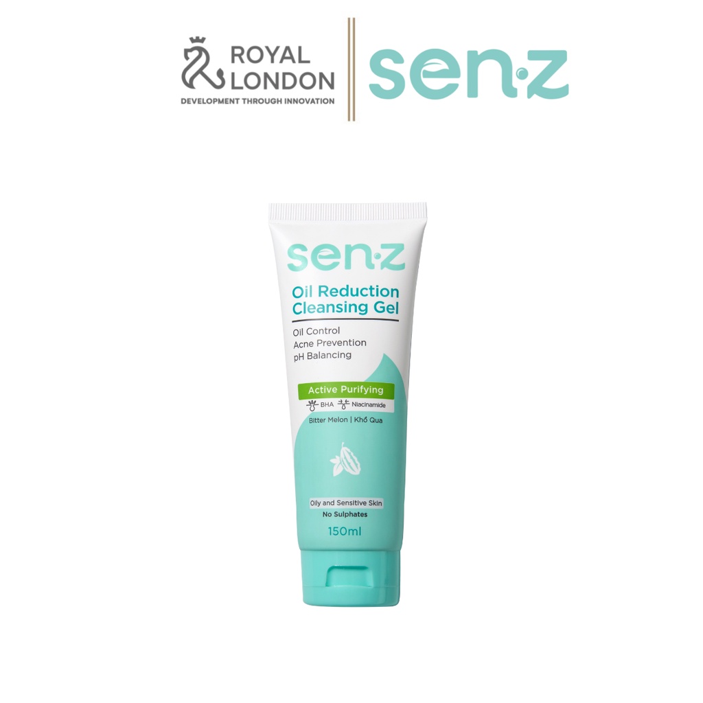 Gel Rửa Mặt Khổ Qua Dành Cho Da Dầu Nhạy Cảm SenZ Oil Reduction Cleansing Gel chuẩn pH 150ML