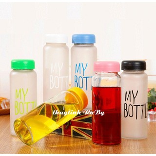 COMBO 5 Bình Nước Thủy Tinh My Bottle 500ml (Màu ngẫu nhiên) - Chai Nước, Chai Thủy Tinh