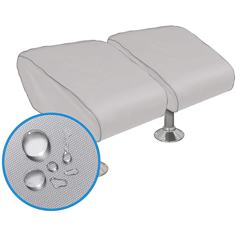 Bọc ghế gấp thuyền Không thấm nước hạng nặng có thể kéo được Bảo vệ cho bọc ghế thuyền của bạn , màu xám
