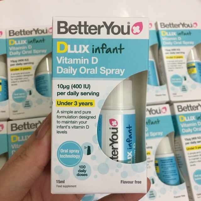 TiniMart-Vitamin D dạng xịt DLux infant Better You 15ml 400IU