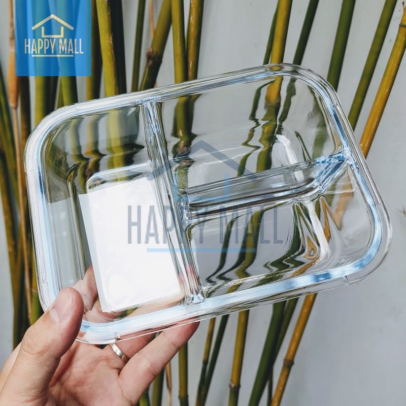 Hộp thủy tinh chia ngăn Lock&amp;Lock Glass Food Container dung tích 600ml/860ml/1040ml