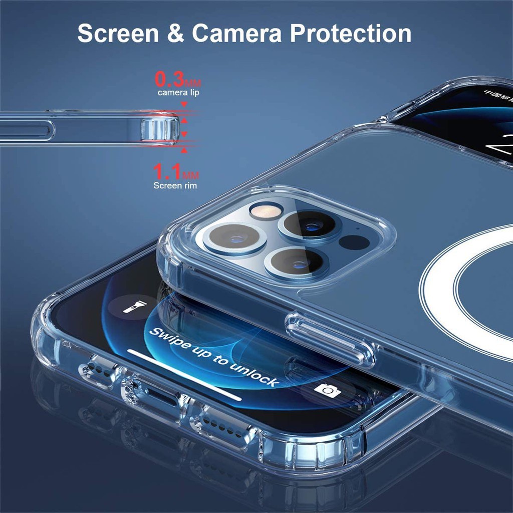 Ốp Lưng Magnetic Trong Chống Ố cho iPhone 15 Pro Max 15 Pro 14 Pro Max 13 Pro Max 12 Pro Max 11 Pro Max 11 Xs Max