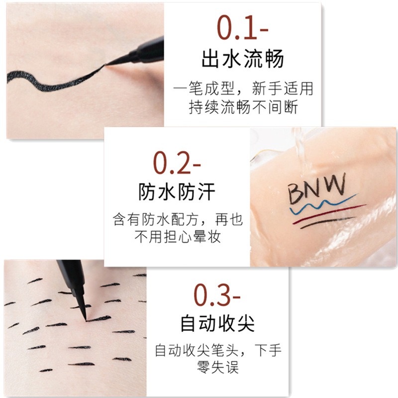 Bút kẻ mắt dạng lỏng nhiều màu sắc chống thấm nước lâu trôi dễ sử dụng
