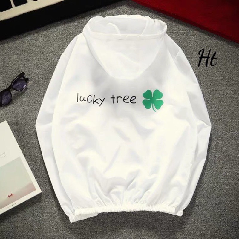 Áo khoác gió dù nhẹ 1 lớp lucky tree