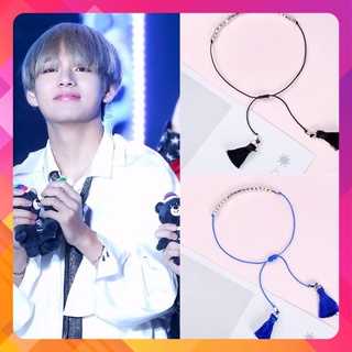 Vòng tay BTS dây bện mặt kim loại cheap moment BTS