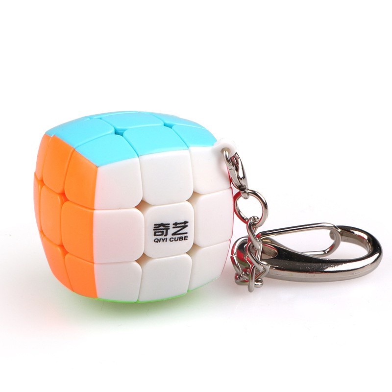 [Chính Hãng] Rubik Mini 3x3 (2,5x2,5x2,5cm) Dạng Móc Khoá Stickerless Qiyi, Giáo Dục - Giải Trí - Rèn Luyên Trí Não