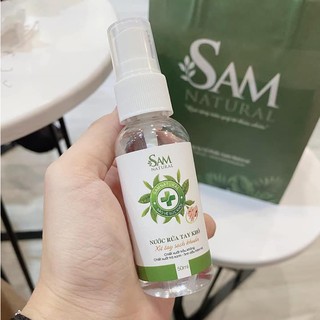 Nước Rửa Tay Khô SAM NATURAL 50ml bỏ túi tiện lợi