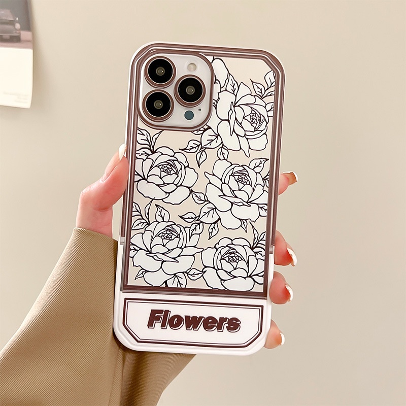 Ốp lưng iphone Ốp Điện Thoại Có Giá Đỡ Ẩn Cho iphone13Promax 11 / 12Pro 6 / 7 / 8plus Dinuo case