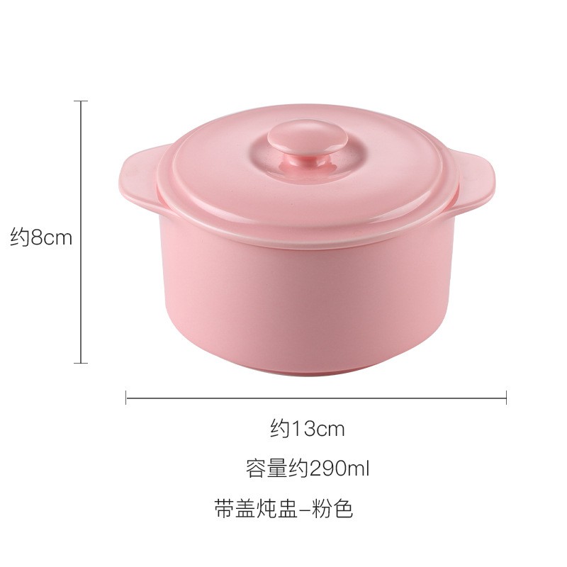 PVN32618 - Tô úp mì, bát sứ có nắp, nồi sứ ăn cháo, phở có nắp và tay cầm tiện lợi, món quà tặng xinh xắn - #batupmy