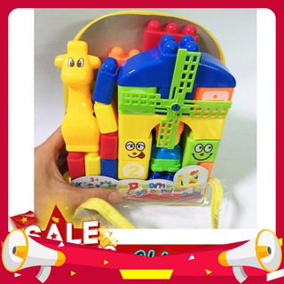 ĐỒ CHƠI TRẺ EM - BỘ XẾP HÌNH VIÊN GẠCH 35 CHI TIẾT