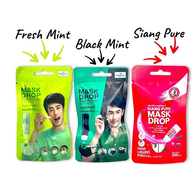 Tinh Dầu Nhỏ Khẩu Trang Mask Drop Thái Lan 3ml