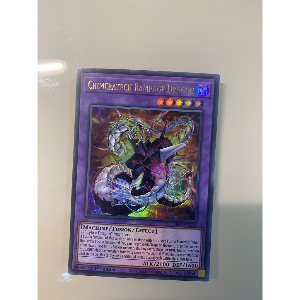 Thẻ bài yugioh Chimeratech Rampage Dragon - GFP2-EN124 - Ultra Rare 1st Edition