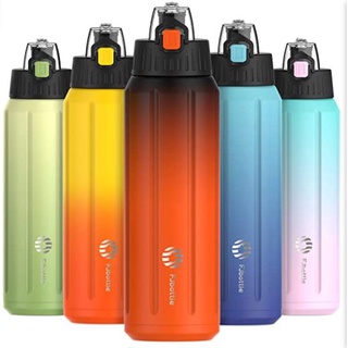 Bình giữ nhiệt thể thao Fjbottle 600ml Tặng kèm cọ bình