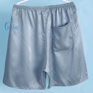 Shorts Casual Baggy Home Pyjamas Nightwear Satin Silk PJS Comfortable Beach Bottoms Underwear Mens Boxer Sleep