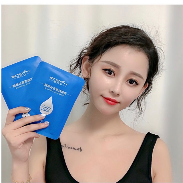Một Hộp 5 Miếng Mặt Nạ Thạch Hyoing Collagen Siêu Cấp Ẩm Và Phục Hồi Cho Da
