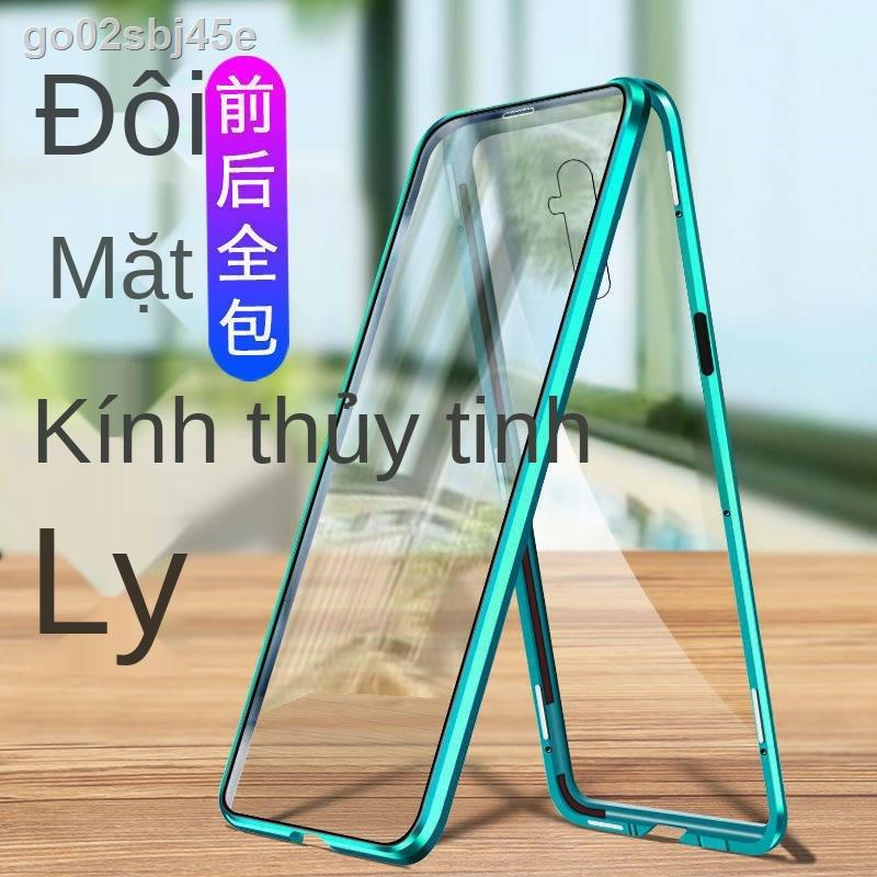 Ốp lưng điện thoại OPPOA11. kim loại trong suốt chống rơi hai mặt kính a11x từ tính nam và nữ bảo vệ a11
