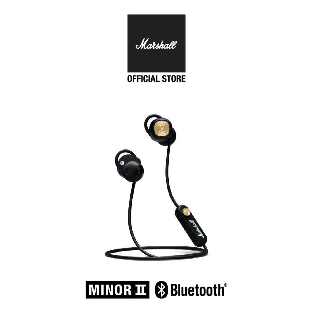 [Mã ELMALL1TR5 giảm 6% đơn 3TR] Tai nghe Marshall Minor II Bluetooth - 12 hours battery life - 1 năm bảo hành