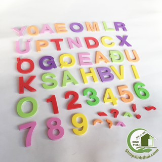 Bộ chữ số bằng mút xốp 35cm x 35cm x dày 0,5mm
