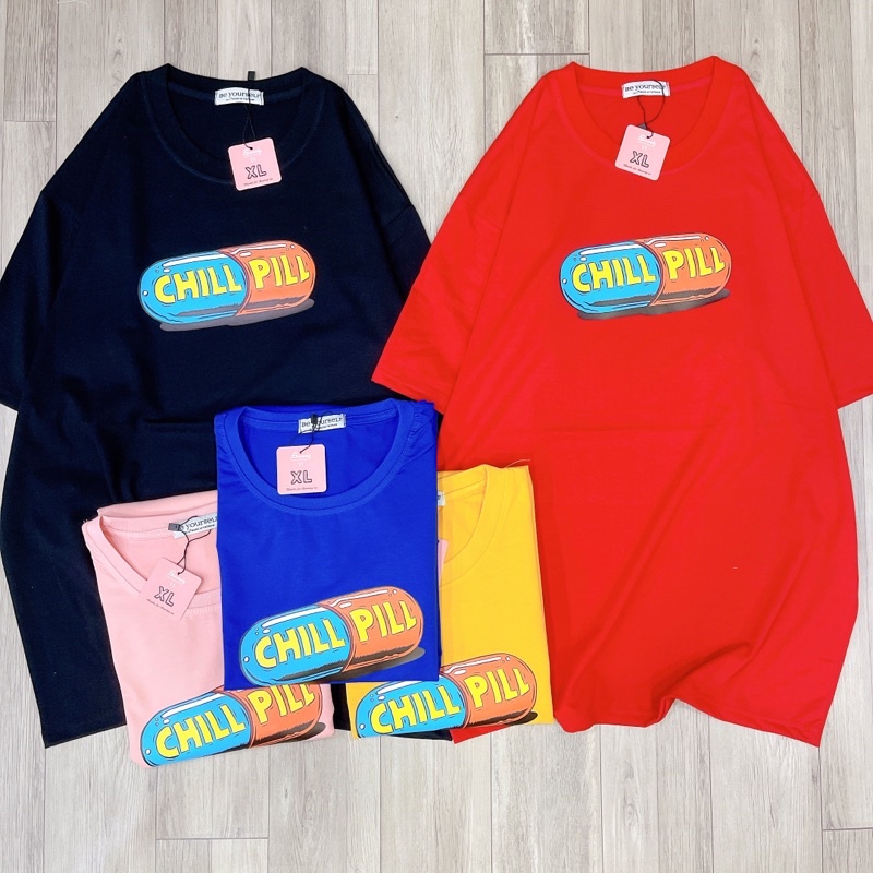 Áo thun BYS CHILL PILL unisex - đủ size M L XL XXL