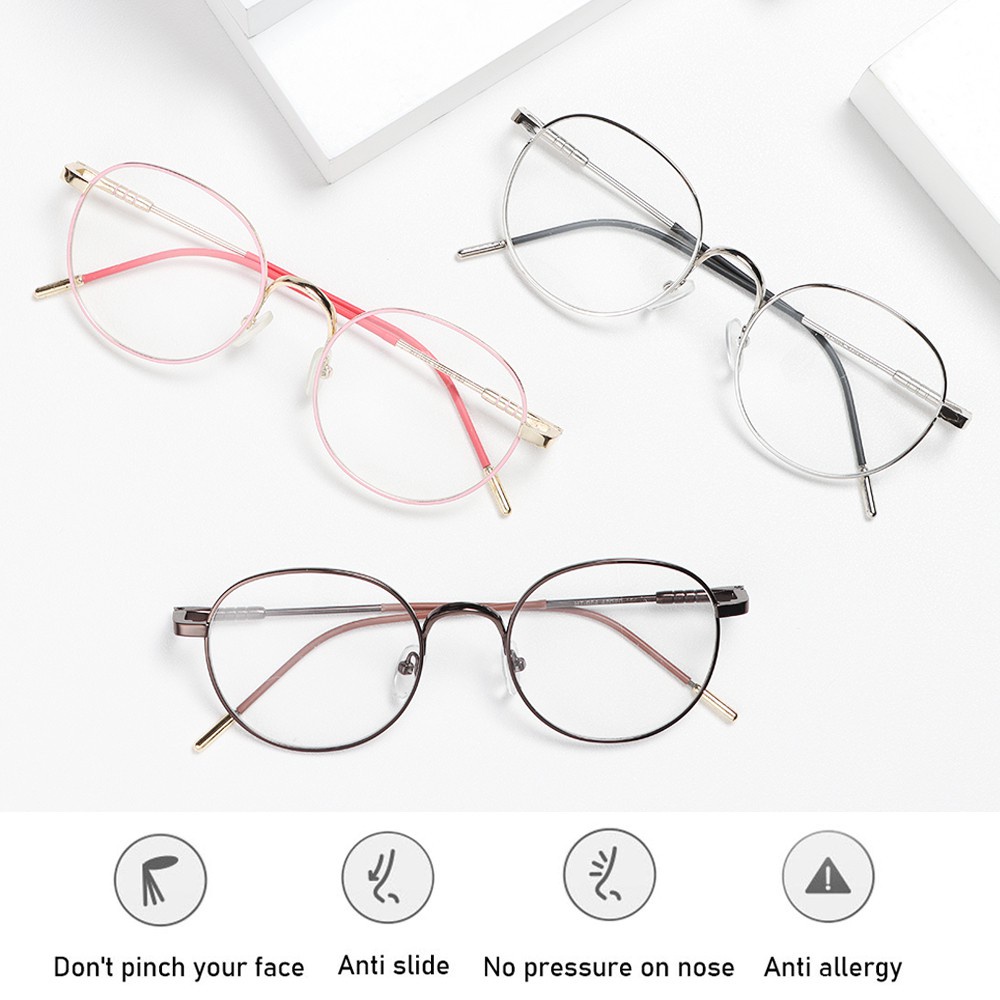 Mắt kính gọng tròn bằng kim loại nhiều màu tùy chọn