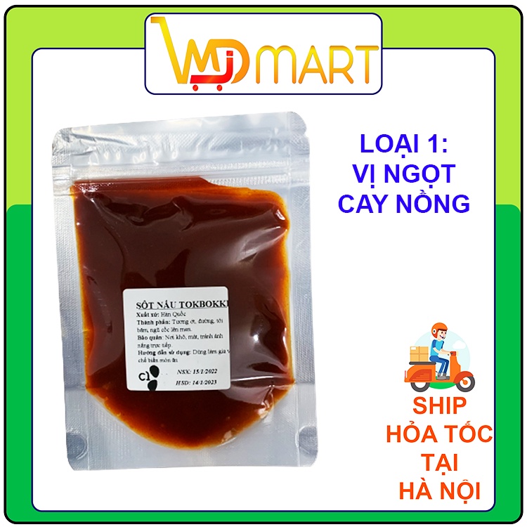 Sốt nấu tokbokki Hàn quốc vị cay ngọt và mặn nhẹ gói 100g