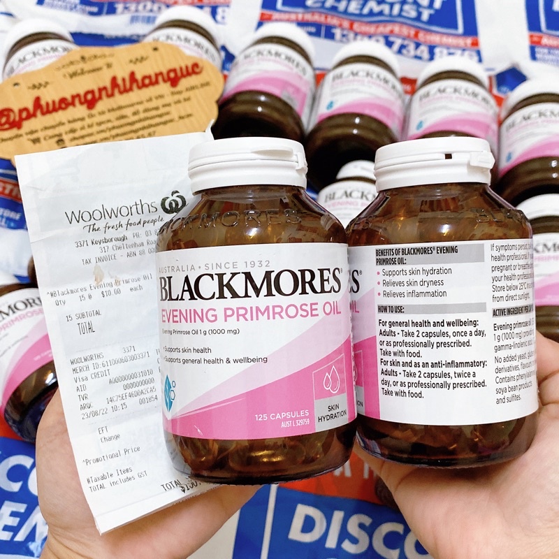 HÀNG CHUẨN AIR MUA TẠI ÚC - TINH DẦU HOA ANH THẢO BLACKMORES EVENING PRIMROSE OIL 190 VIÊN