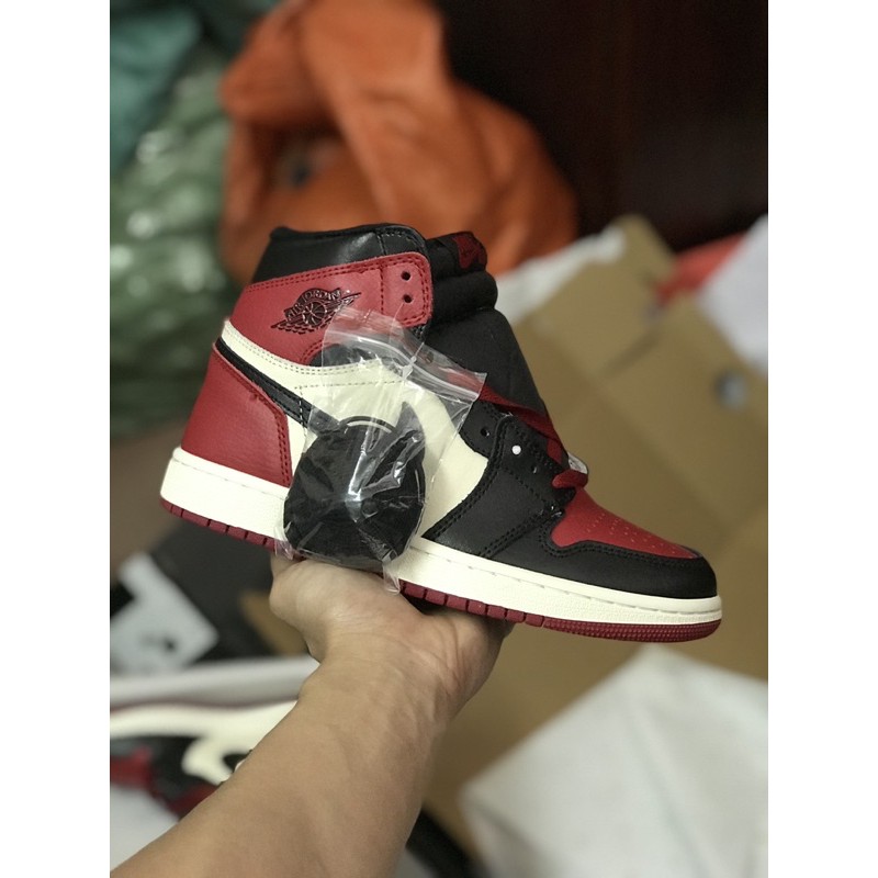 [Da thật] Giày JD1 Bred cao cổ da cao cấp | BigBuy360 - bigbuy360.vn