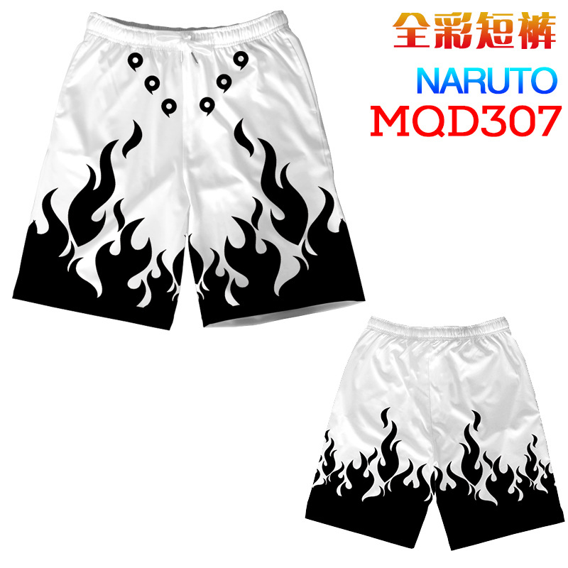 Quần Short In Họa Tiết Naruto Akatsuki 3d Thời Trang