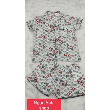 Bộ pijama đùi lụa hàn