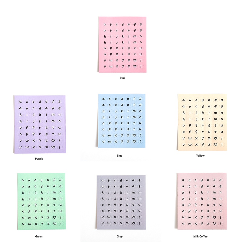 1 Miếng Dán Trang Trí Sổ Tay Nhật Ký Hình Chữ Cái Tiếng Anh