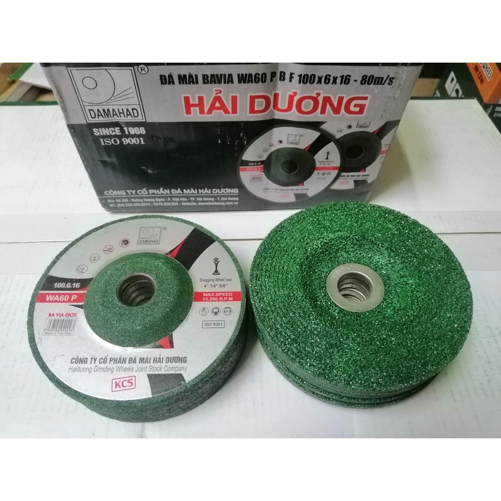 Đá mài Hải Dương 1 tấc  - Loại màu xanh