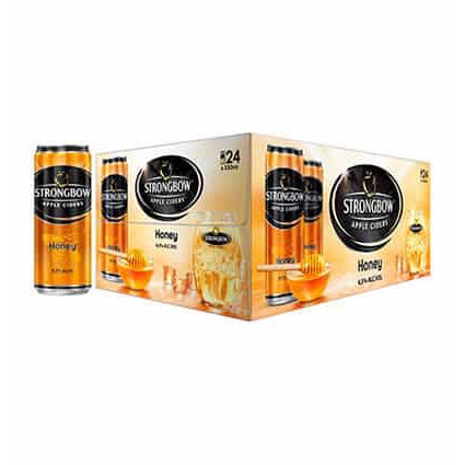 Strongbow 24 lon x 330ml Mix 4 Vị