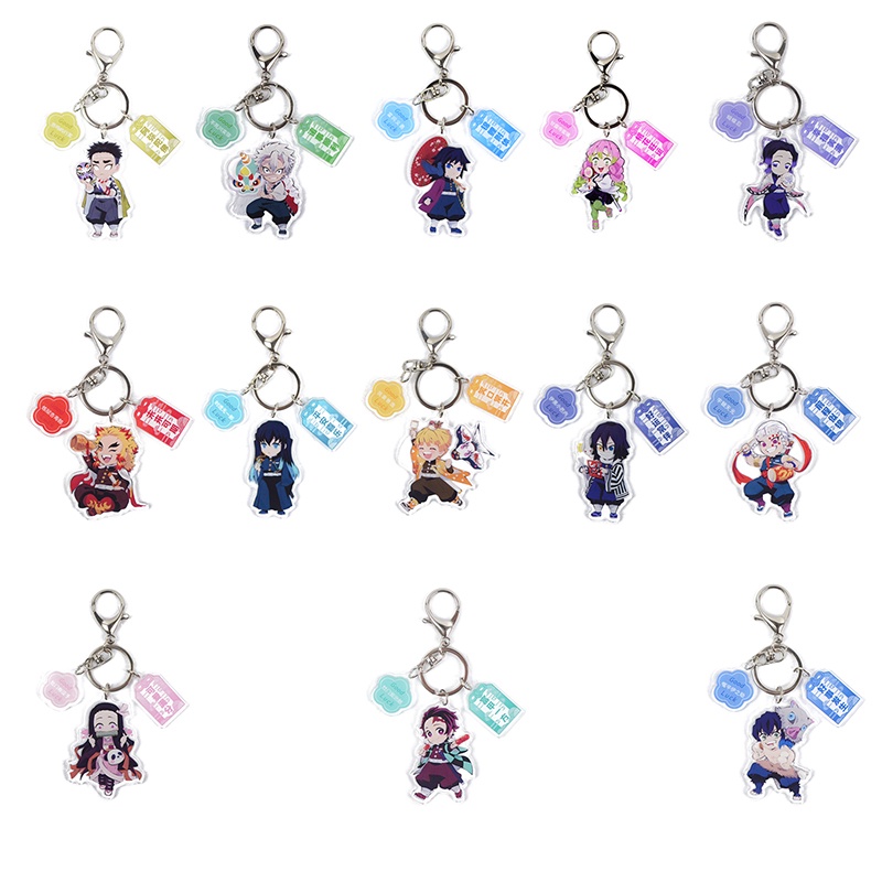 Tmdbyx Móc Chìa Khóa Họa Tiết Anime Demon Slayer Bằng Acrylic