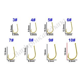 Hộp 100 Lưỡi Câu Thép Mạ Vàng ( Mã X )