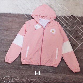 Áo gió hoa cúc 2 lớp chất đẹp