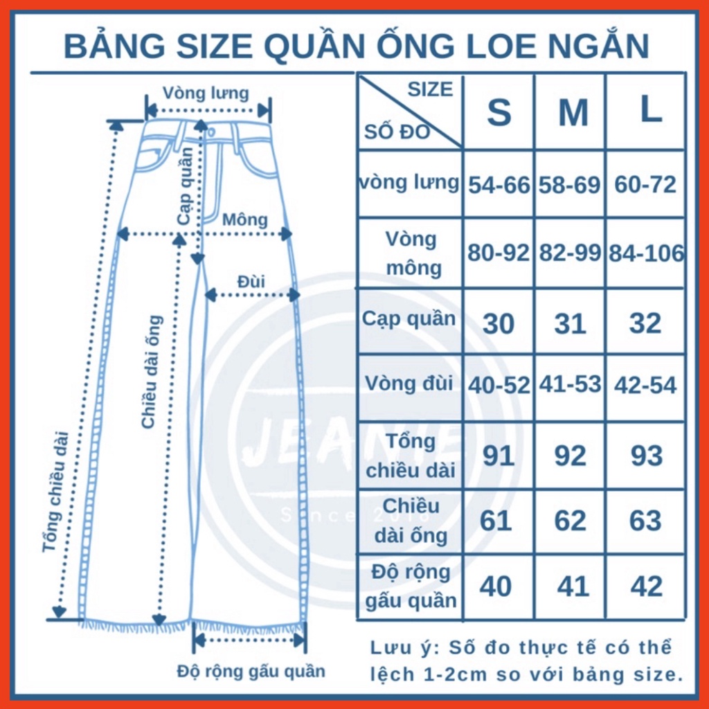 Quần jean ống loe JEANIE, quần bò ống loe lưng cao co giãn 4 chiều hàng VNXK cao cấp