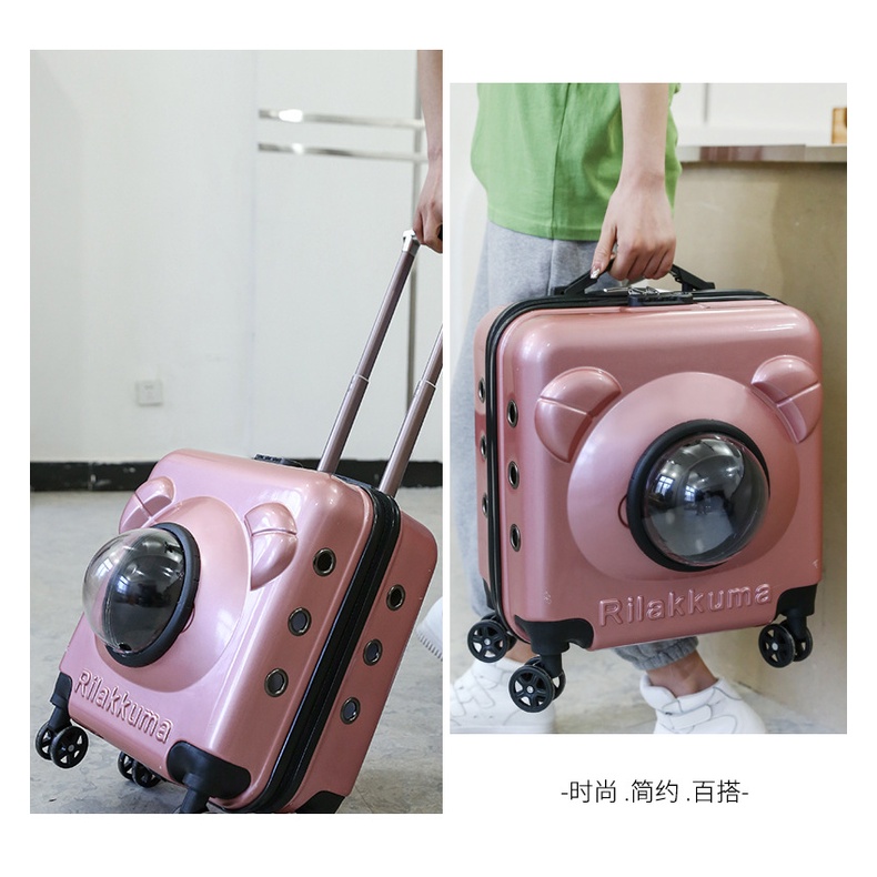 Vali kéo cho thú cưng - Vali vận chuyển chó mèo siêu xịn sò sống ảo TikTok