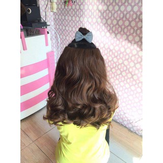 Phím tóc giả kẹp xoăn đuôi 30cm_40cm