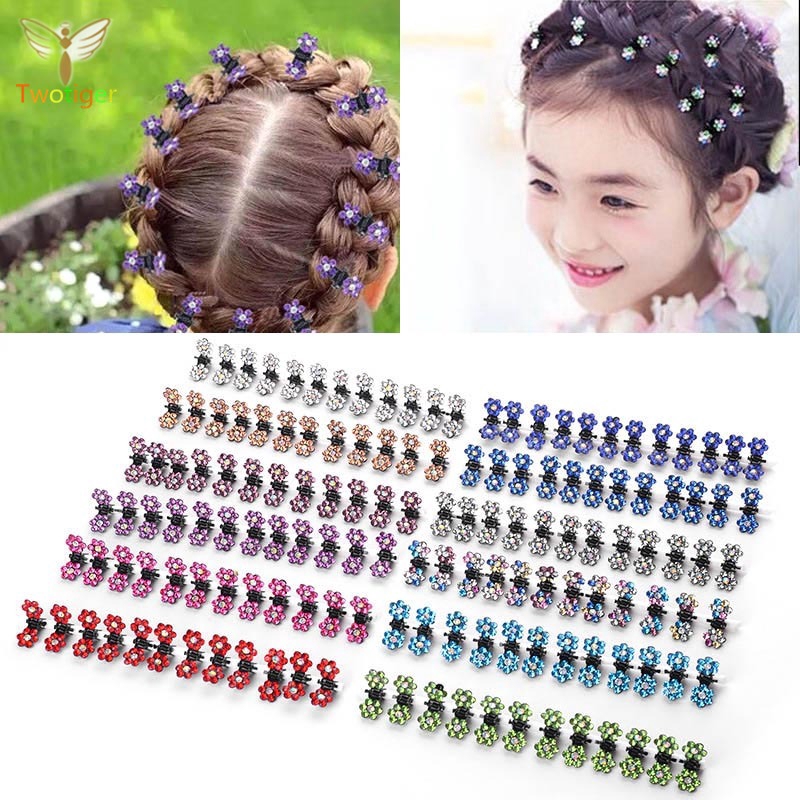 Set 12 Kẹp Tóc Mini Hình Hoa